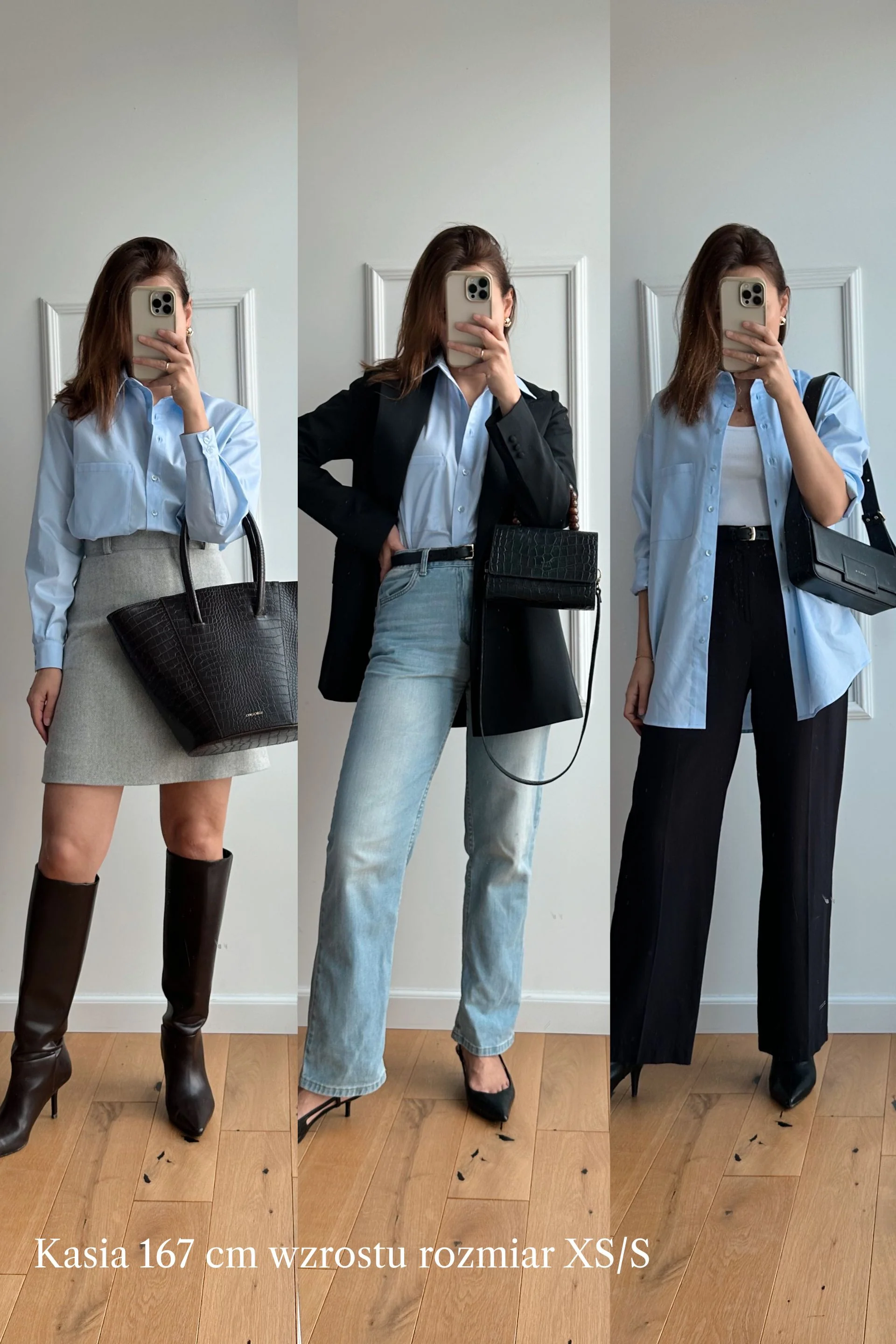 Bawełniana koszula oversize baby blue - Image 7