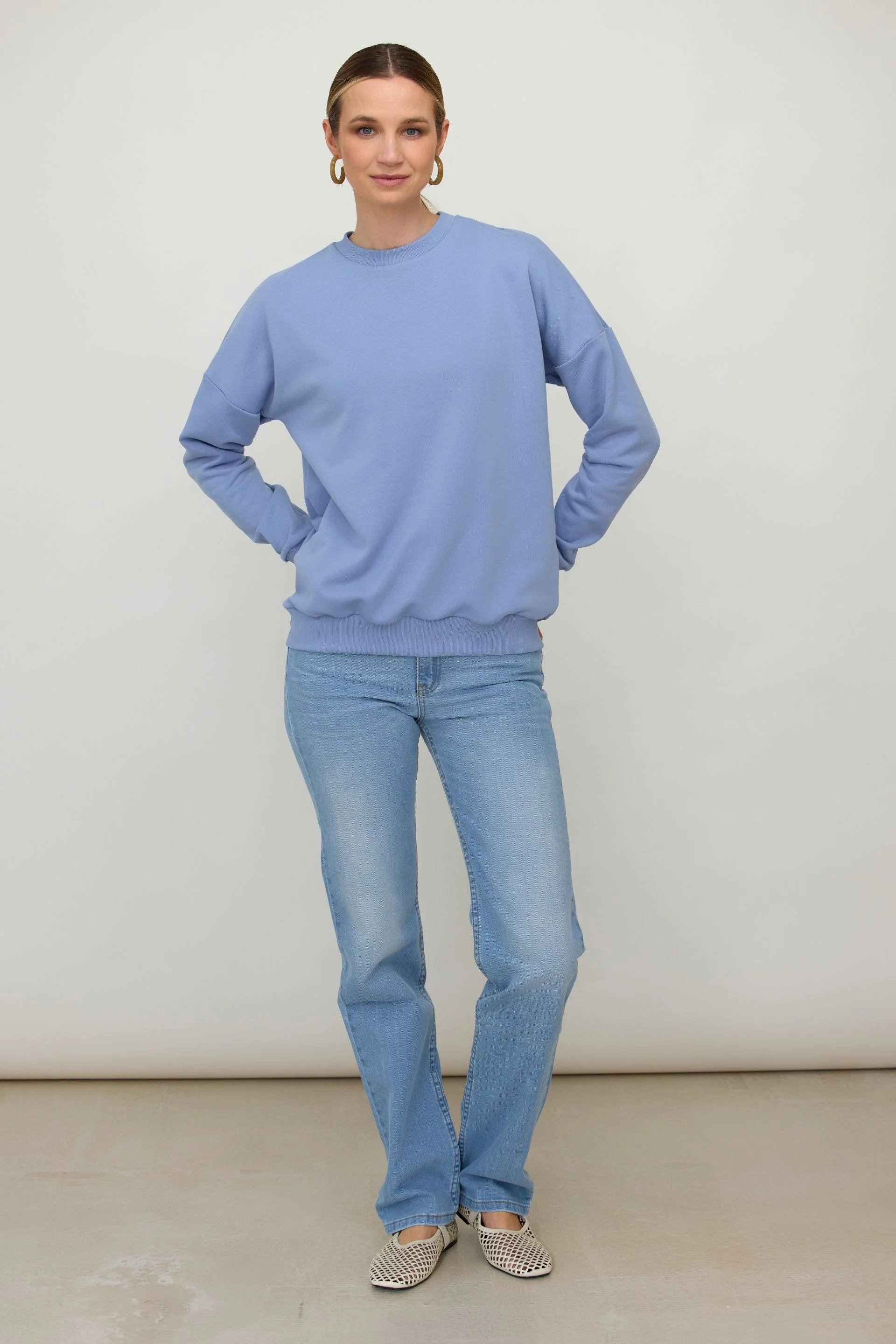 Bluza basic niebieski - Image 3