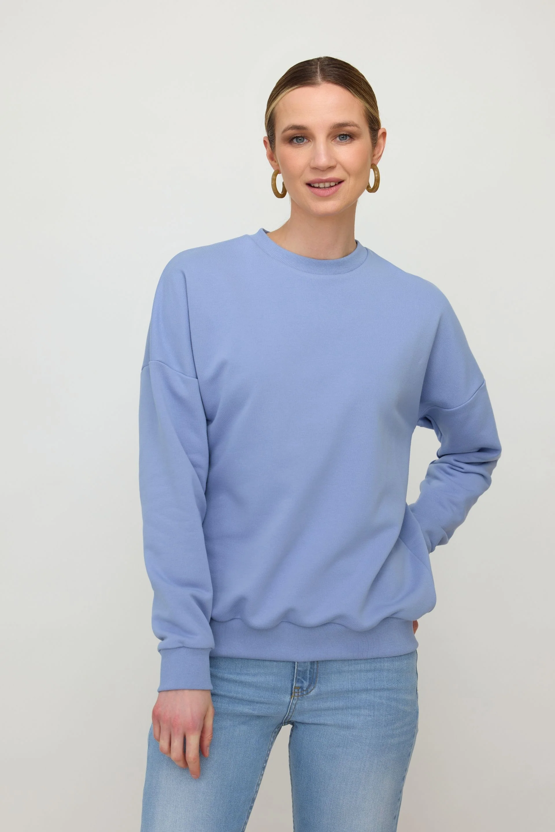 Bluza basic niebieski - Image 4