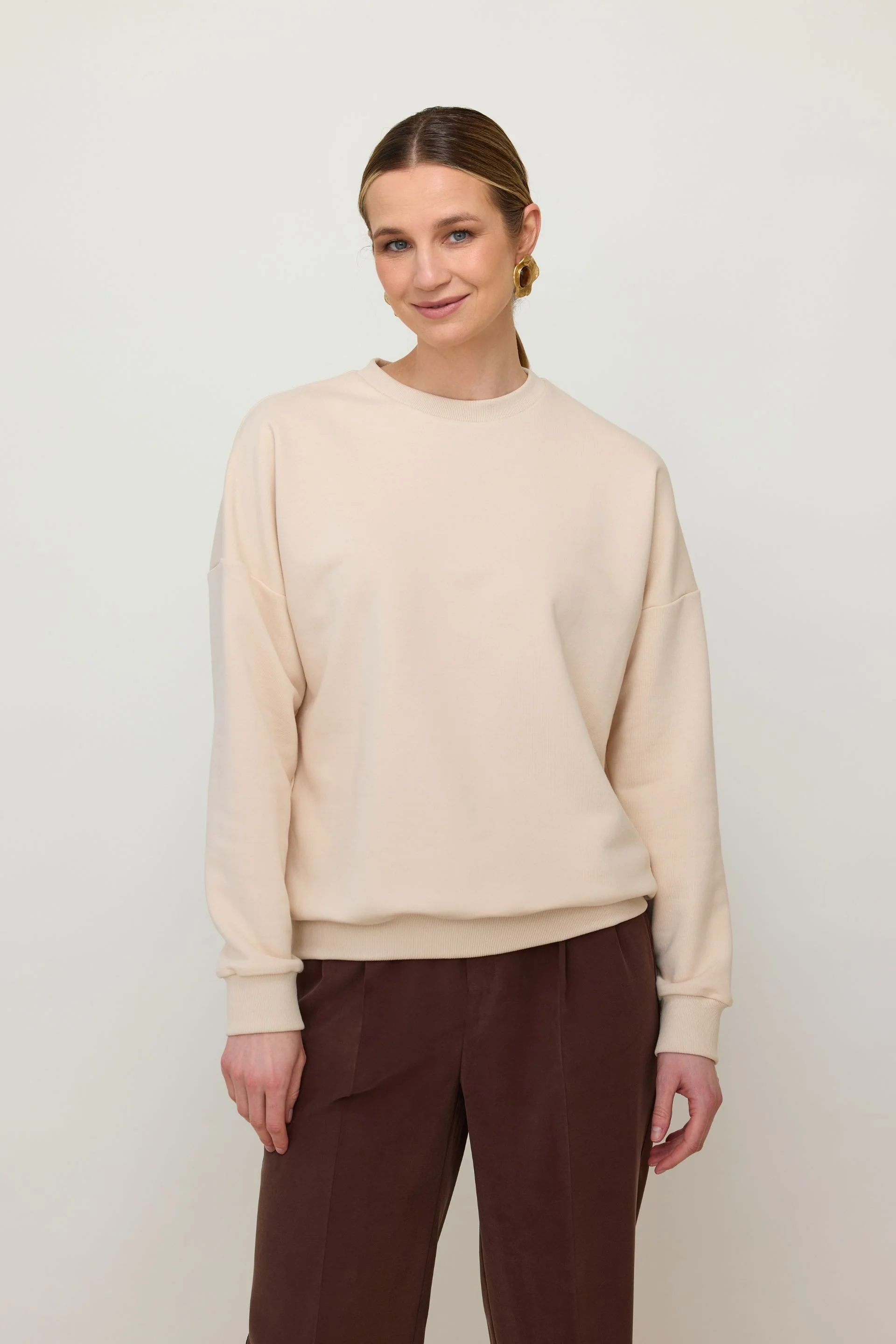 Bluza basic waniliowy beż - Image 3