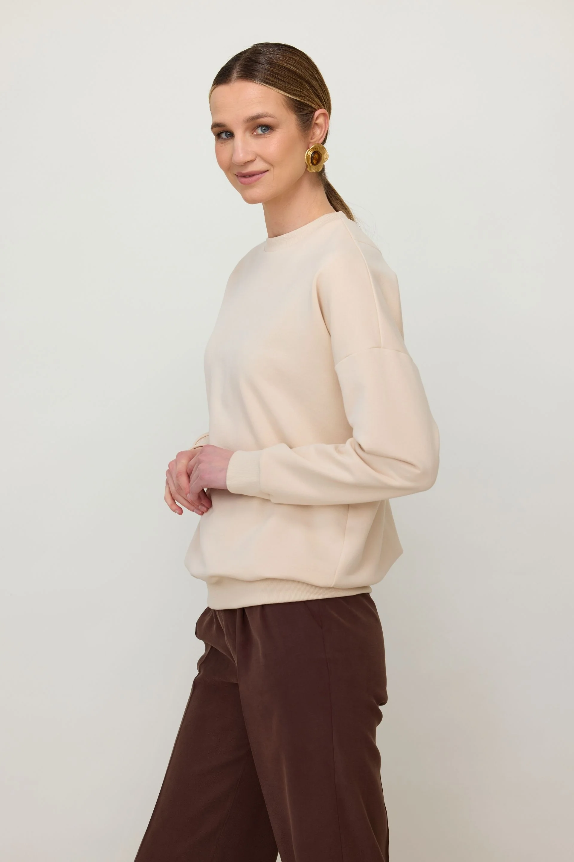 Bluza basic waniliowy beż - Image 4
