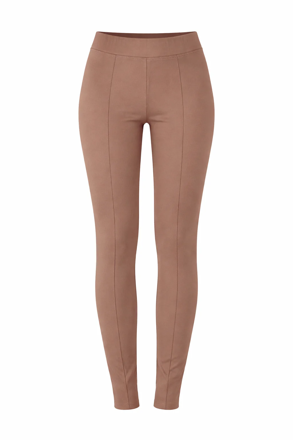Legginsy z kantem z wiskozy cappucino - Image 6